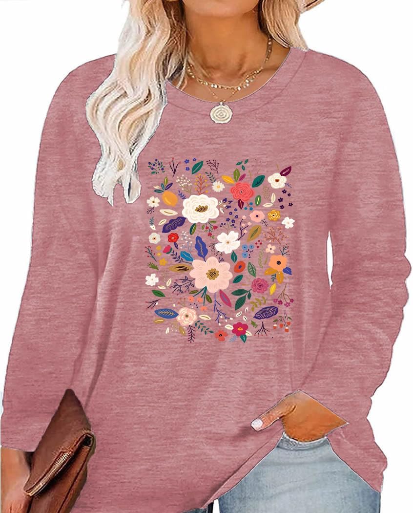 Long-Sleeve Floral Print Shirt