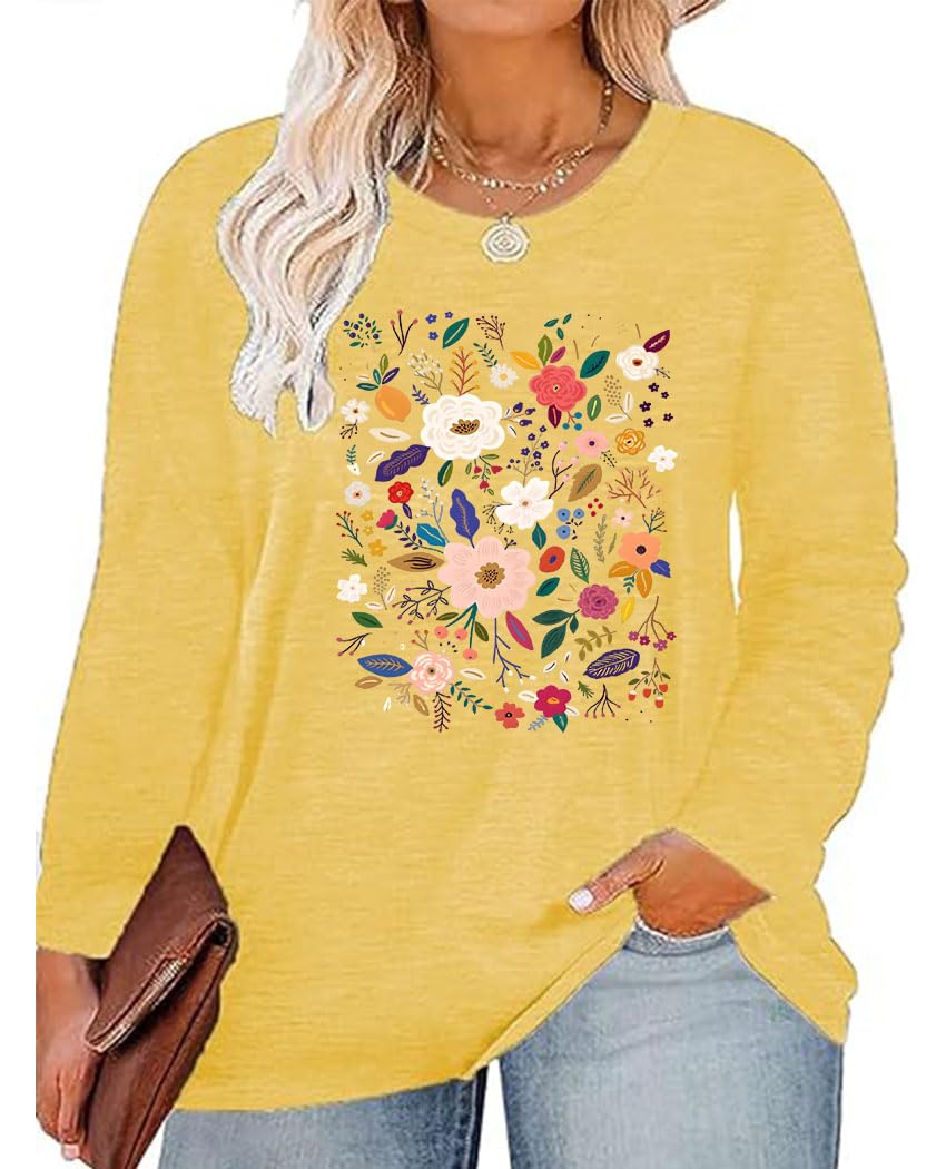 Long-Sleeve Floral Print Shirt
