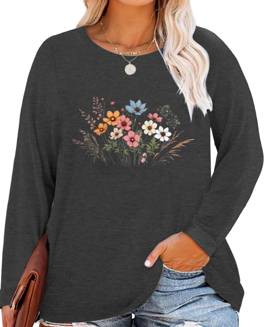 Long-Sleeve Floral Print Shirt