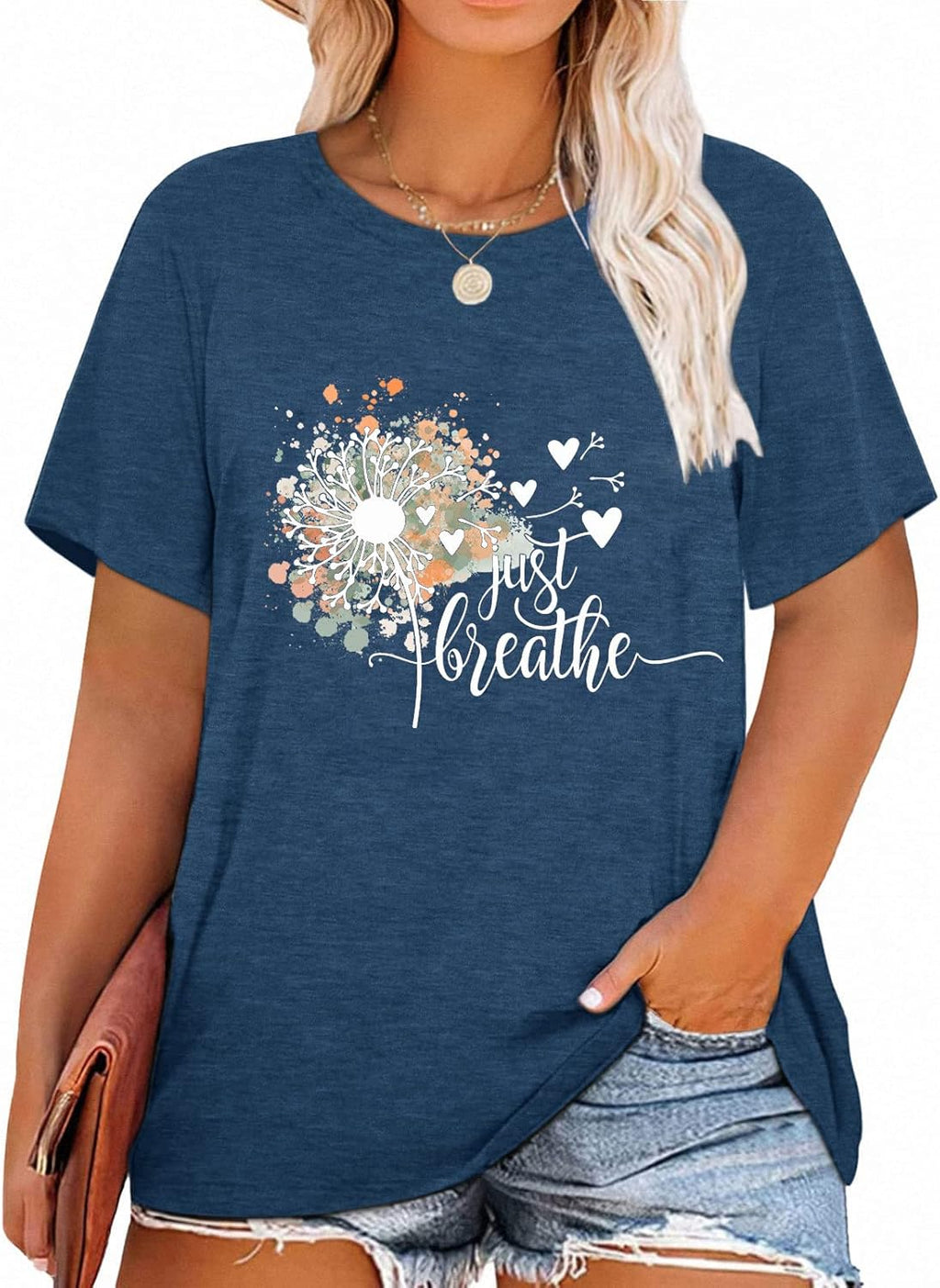 T-Shirt — Cute Dandelion-Print Top