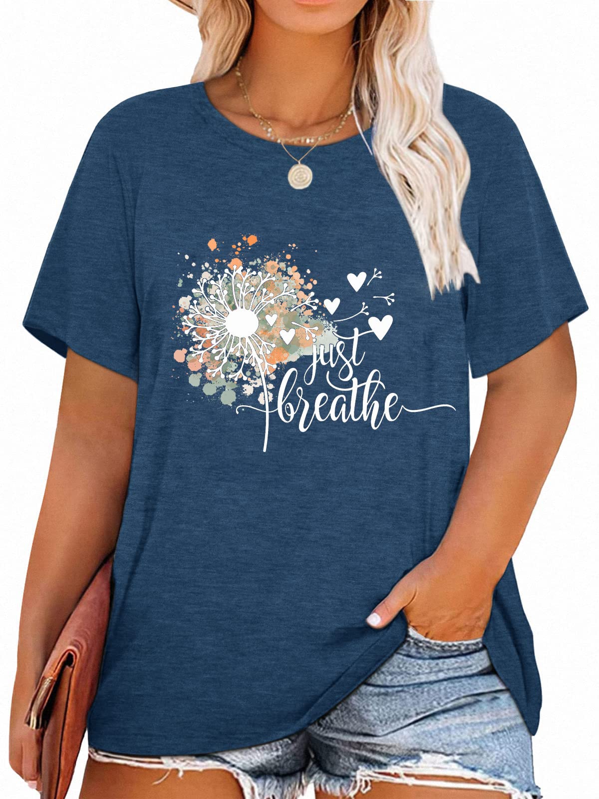T-Shirt — Cute Dandelion-Print Top
