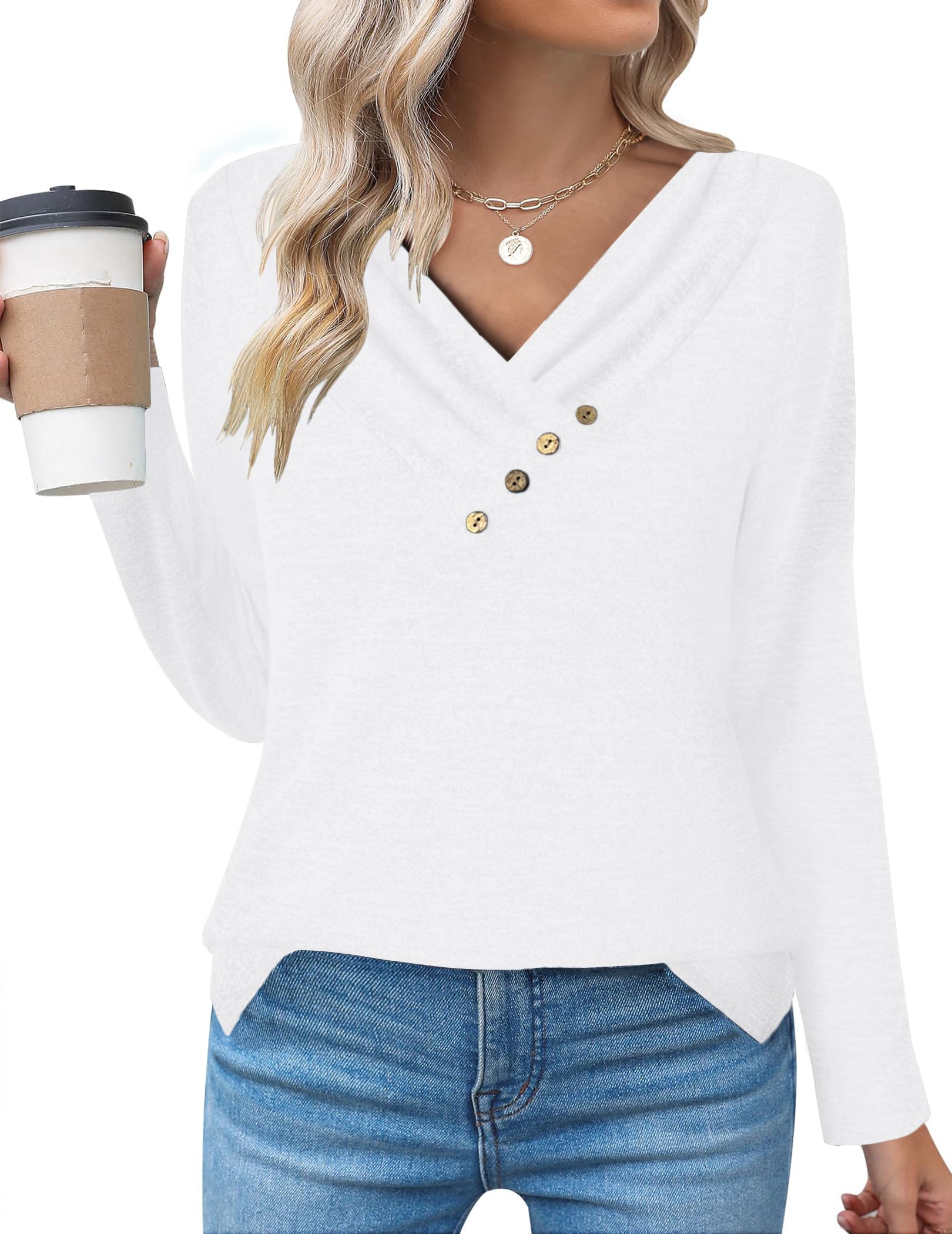Casual Longline Top, Long-Sleeve Shirt
