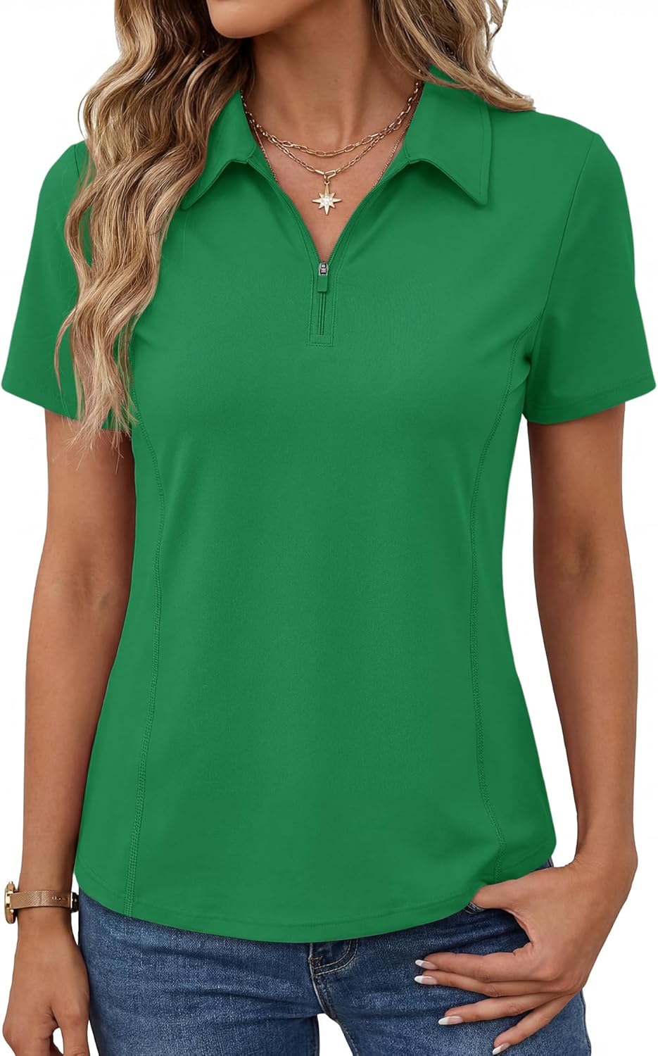 Short-Sleeve Athletic Polo Shirt