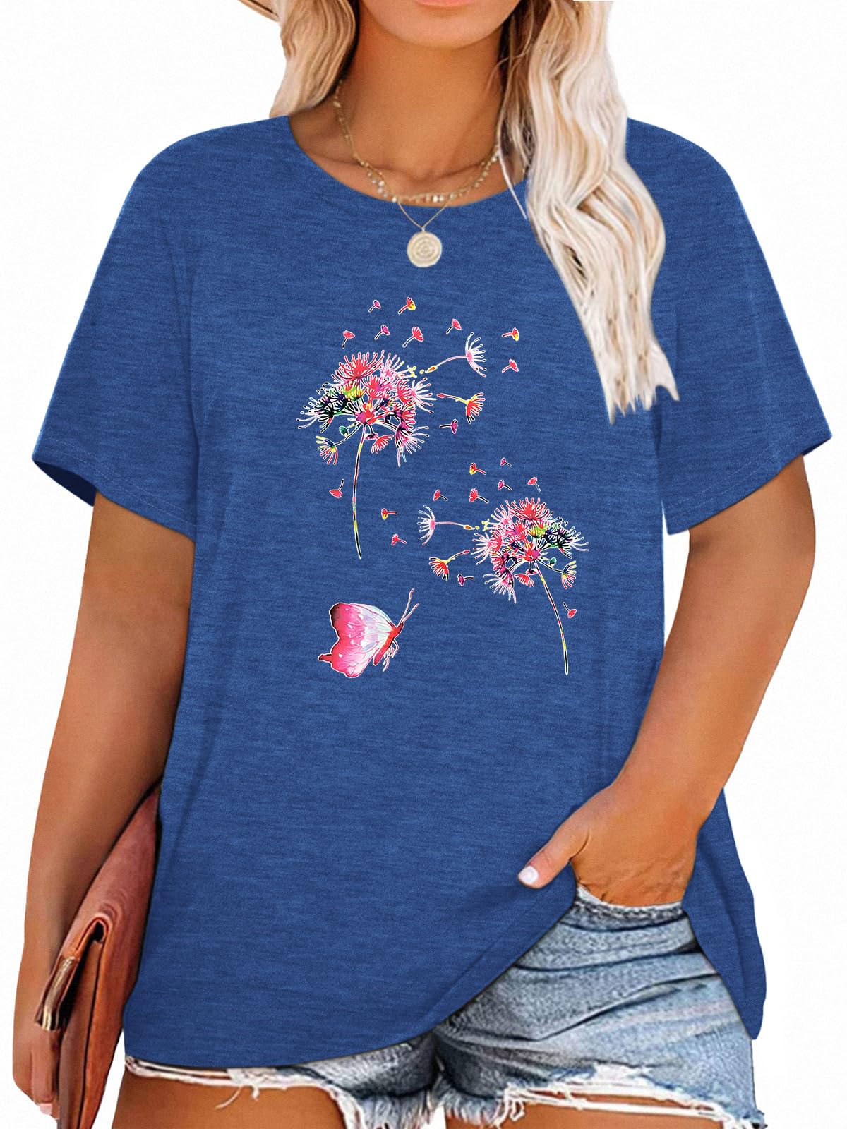 T-Shirt — Cute Dandelion-Print Top