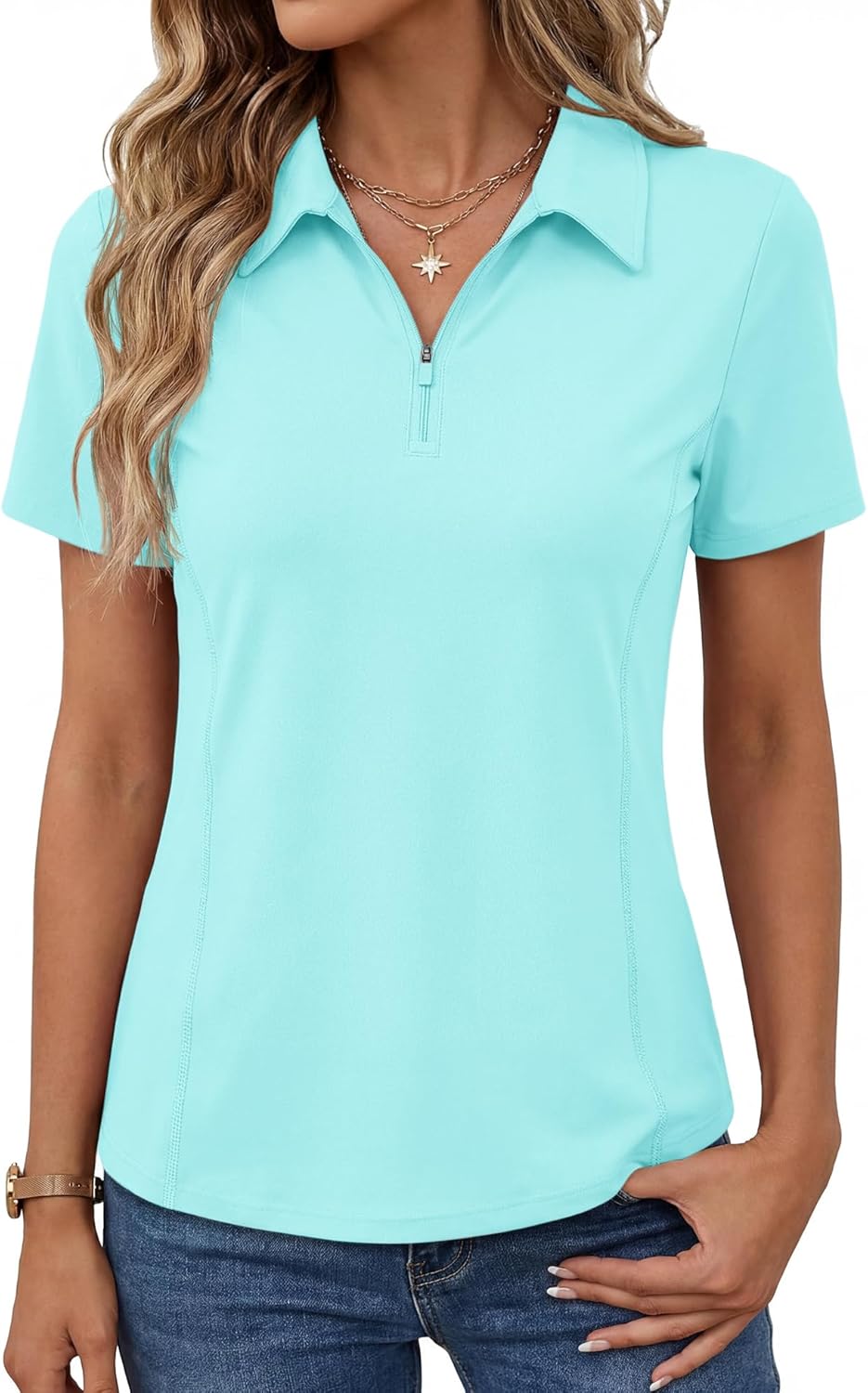 Short-Sleeve Athletic Polo Shirt