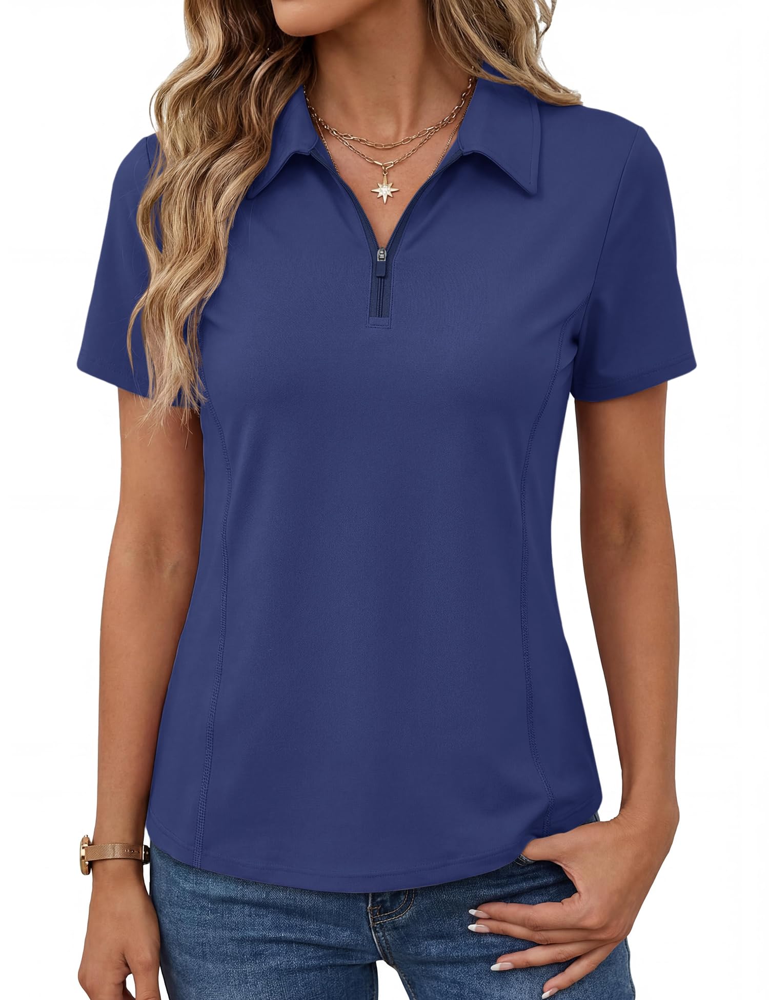 Short-Sleeve Athletic Polo Shirt