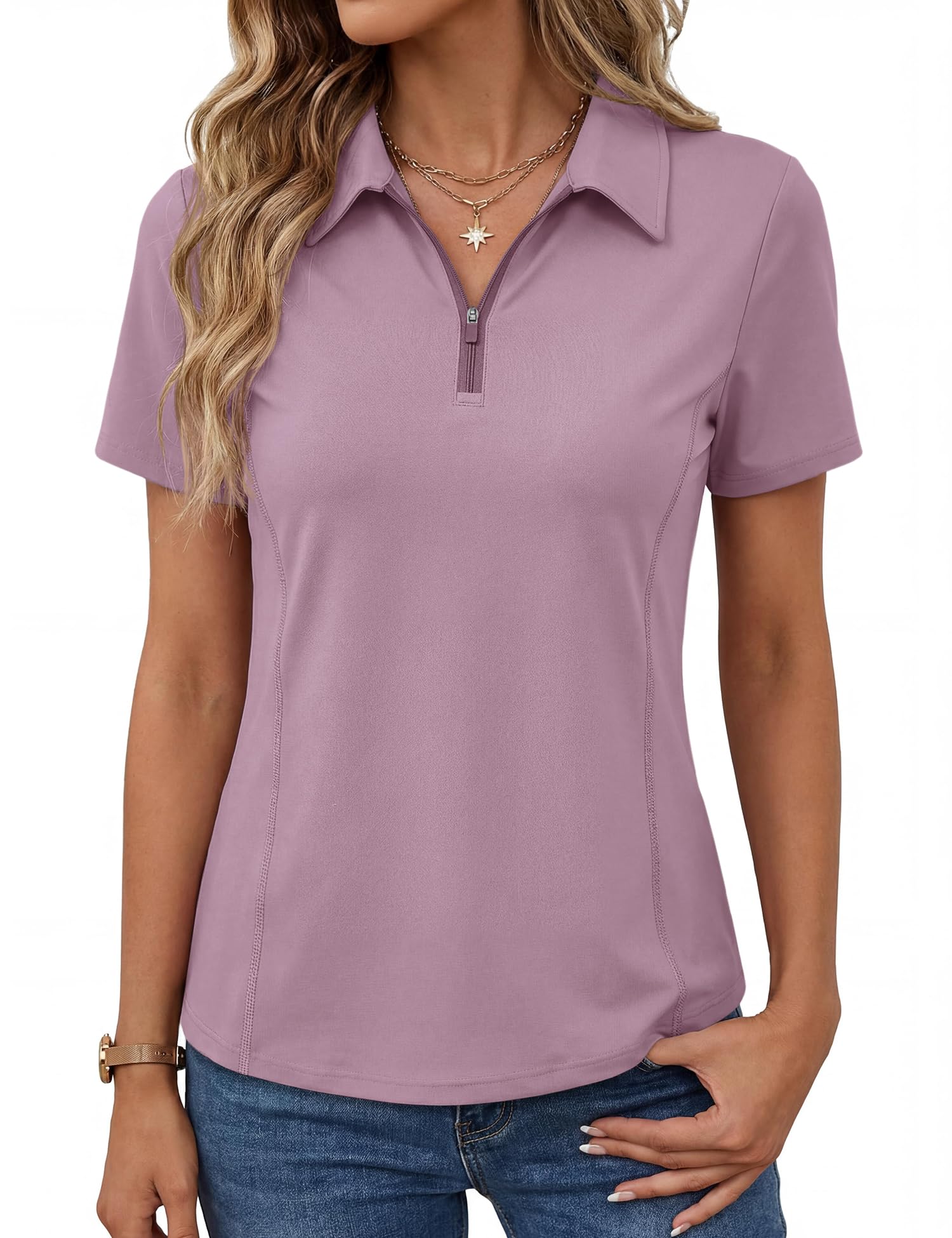 Short-Sleeve Athletic Polo Shirt