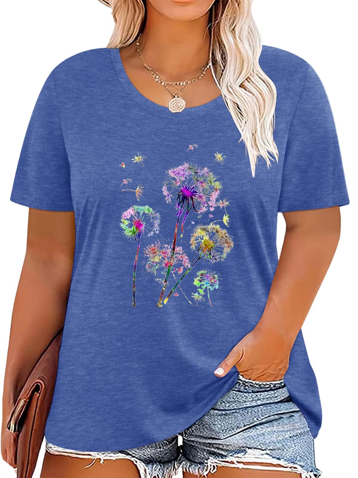 T-Shirt — Cute Dandelion-Print Top