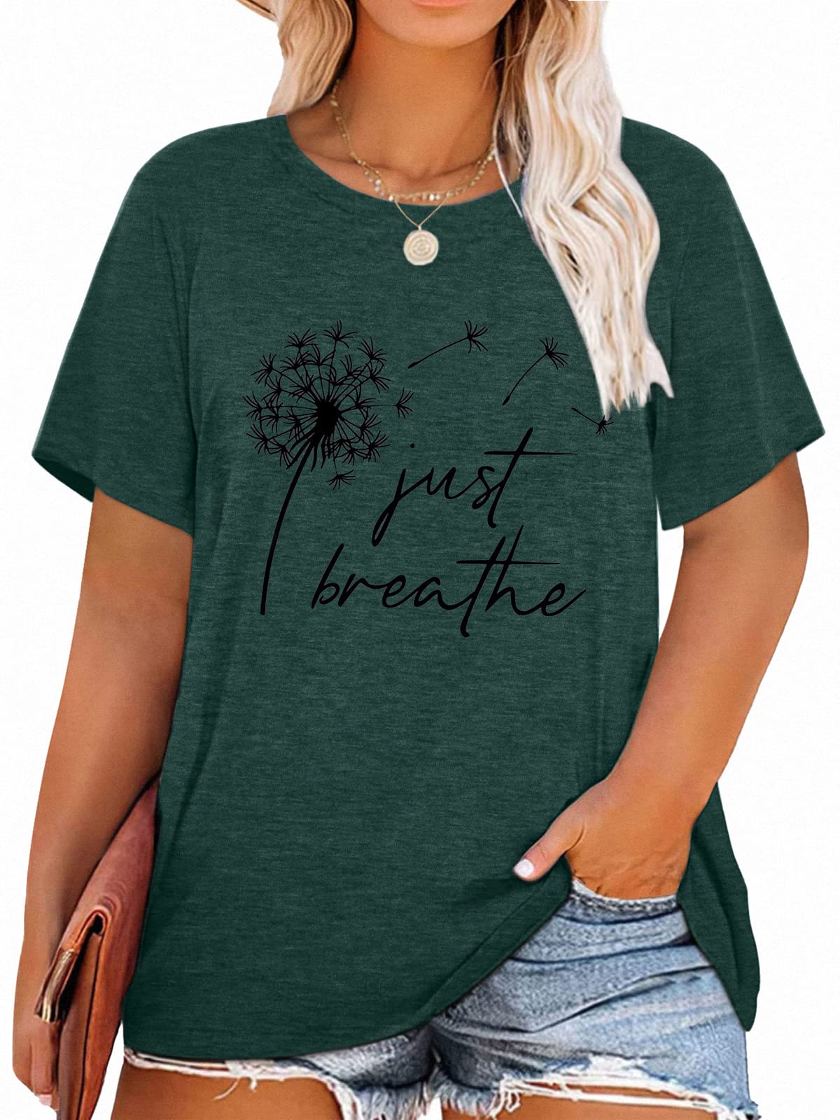 T-Shirt — Cute Dandelion-Print Top