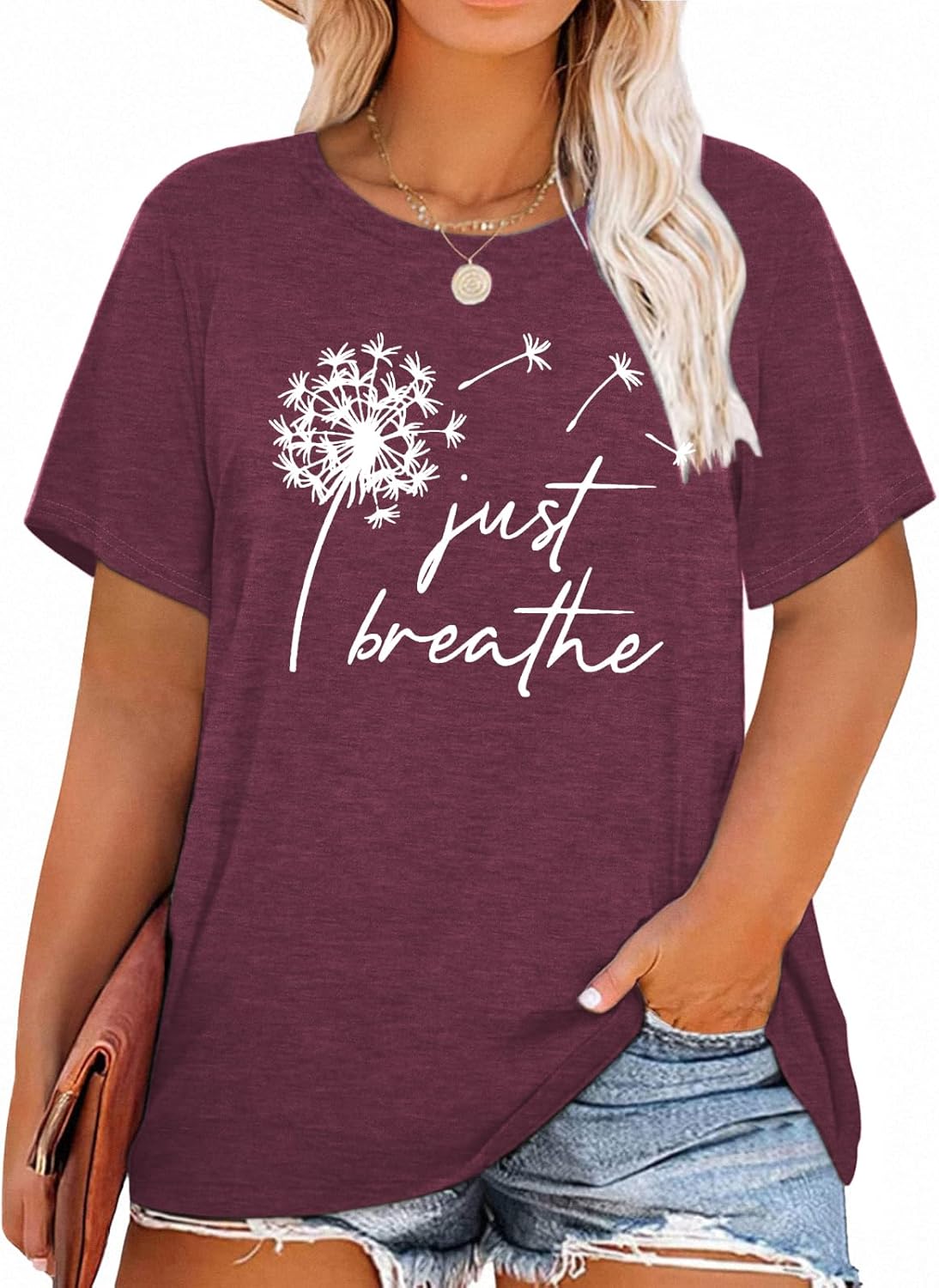 T-Shirt — Cute Dandelion-Print Top