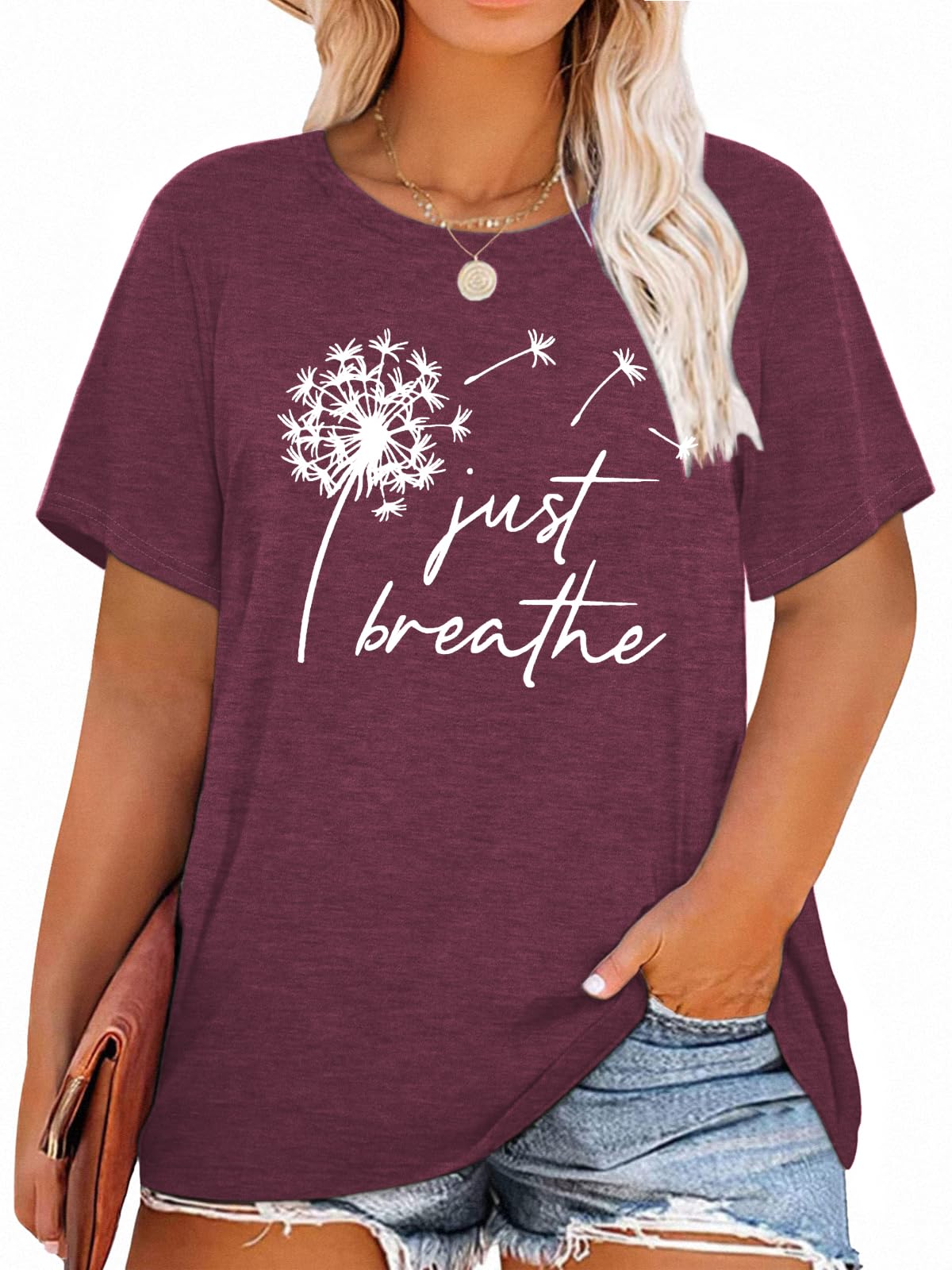 T-Shirt — Cute Dandelion-Print Top