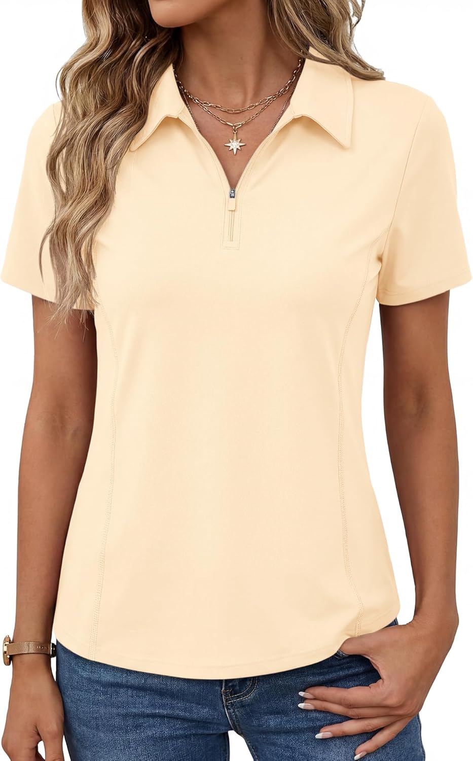 Short-Sleeve Athletic Polo Shirt