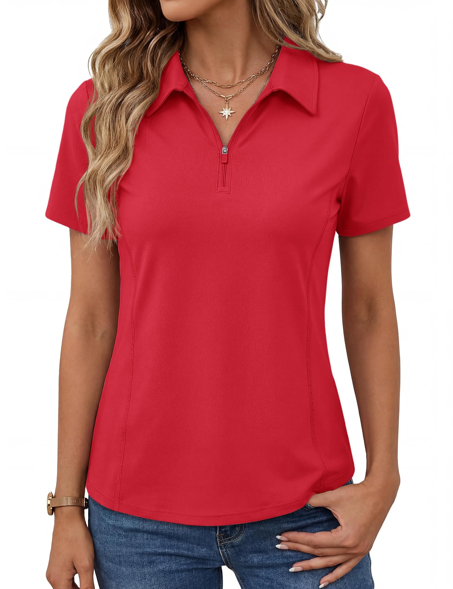Short-Sleeve Athletic Polo Shirt