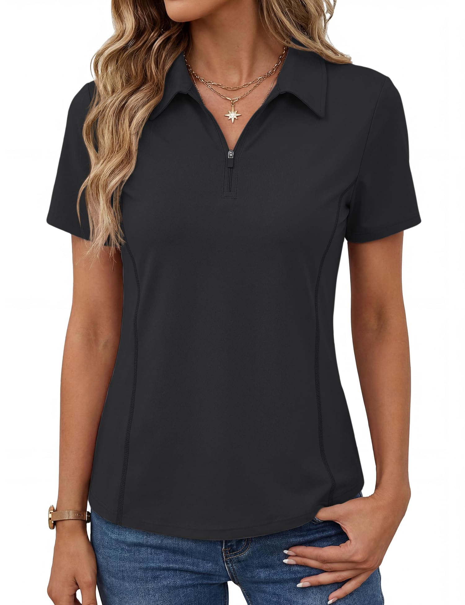 Short-Sleeve Athletic Polo Shirt