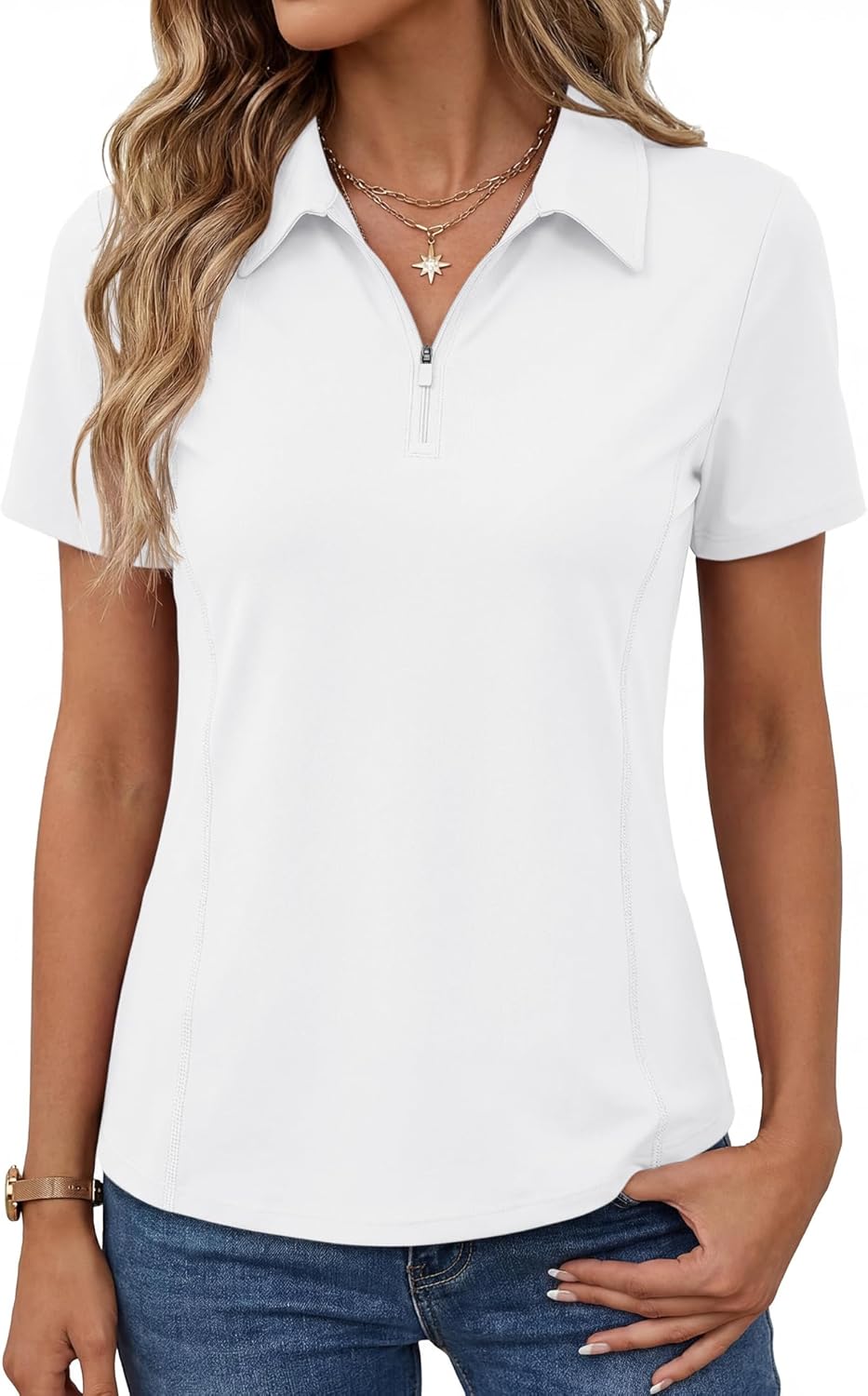 Short-Sleeve Athletic Polo Shirt