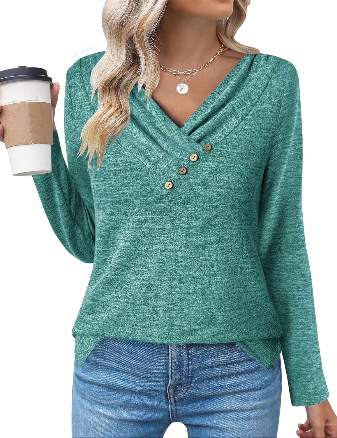 Casual Longline Top, Long-Sleeve Shirt