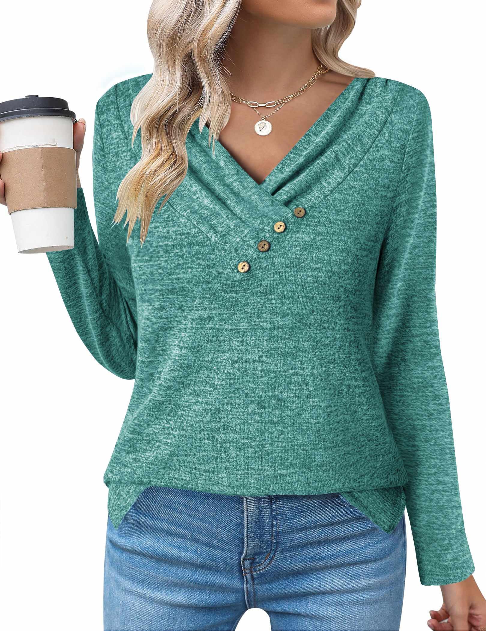 Casual Longline Top, Long-Sleeve Shirt
