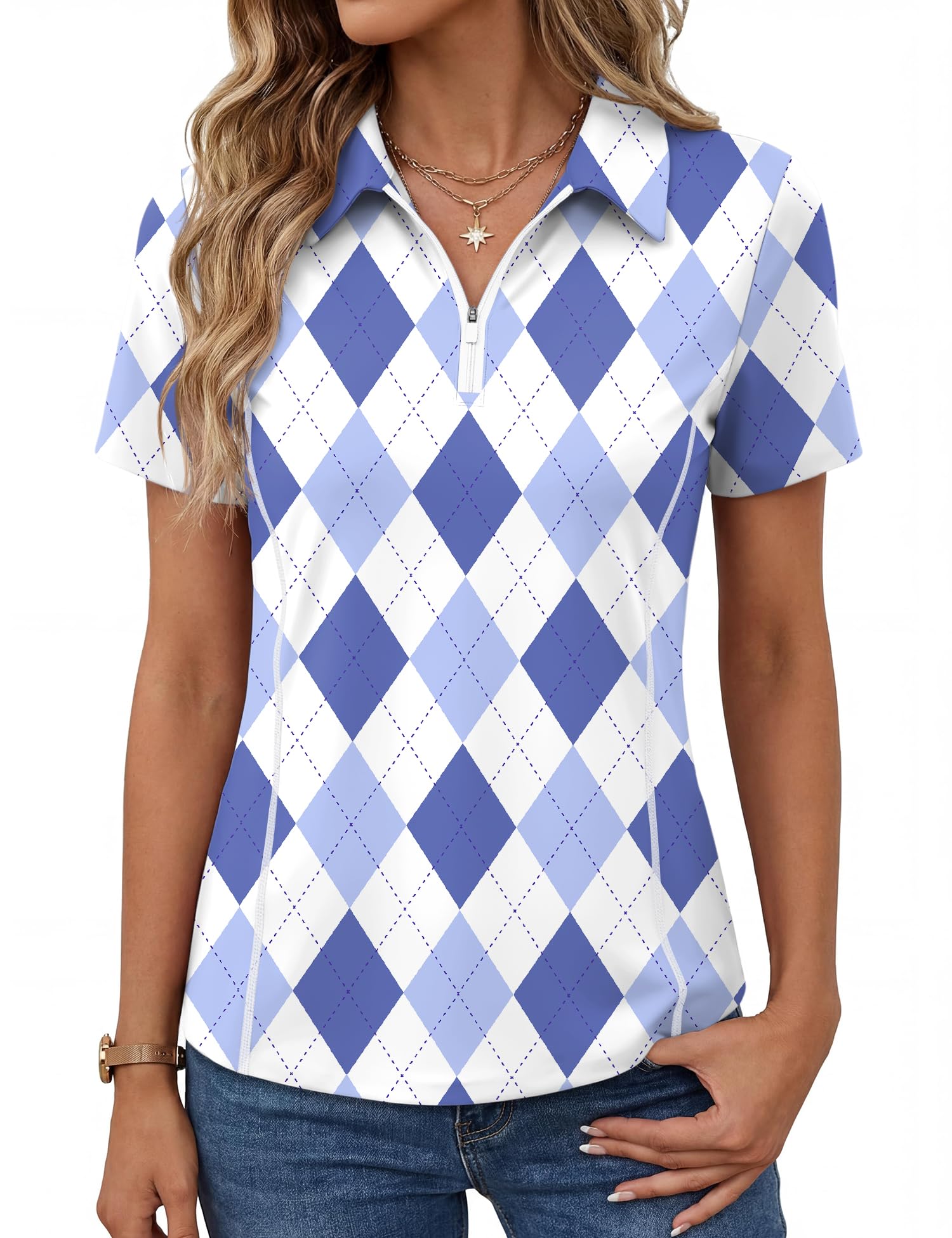 Short-Sleeve Athletic Polo Shirt