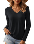 Long-Sleeve V-Neck Shirt