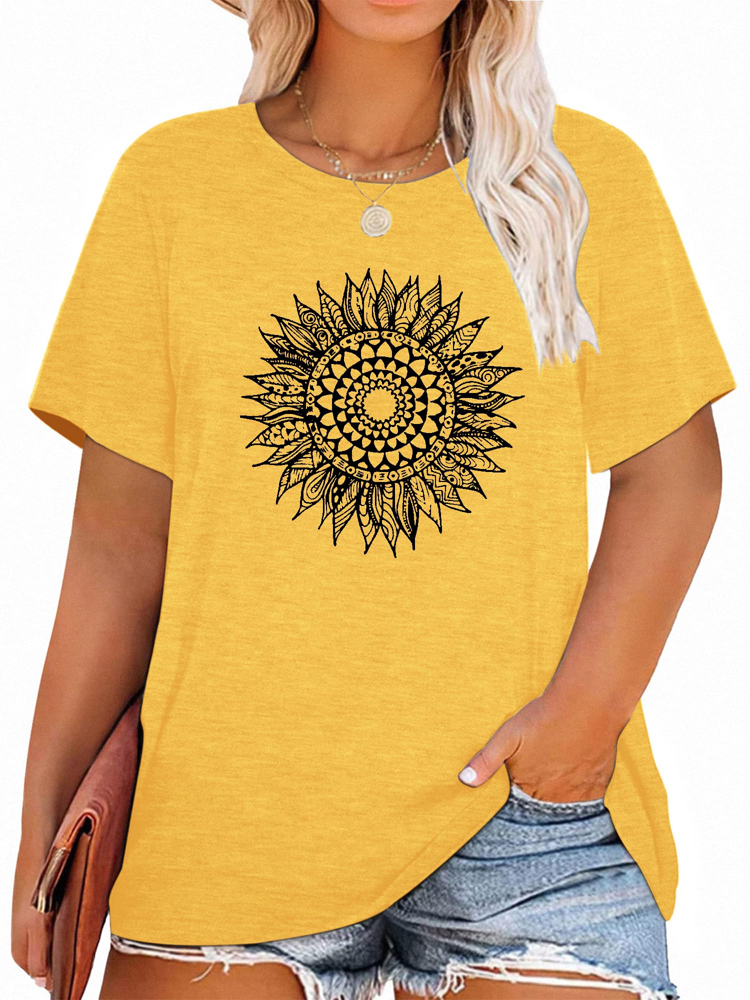 T-Shirt — Cute Dandelion-Print Top
