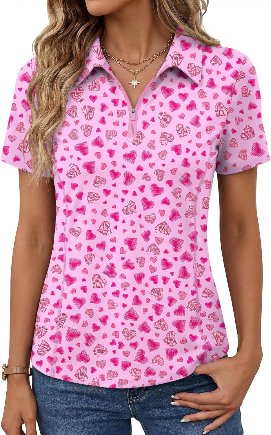 Short-Sleeve Athletic Polo Shirt