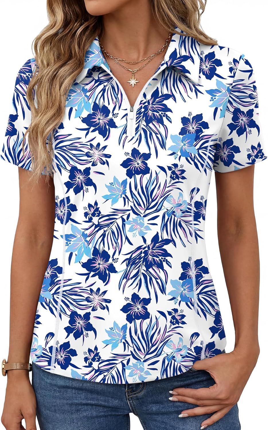 Short-Sleeve Athletic Polo Shirt