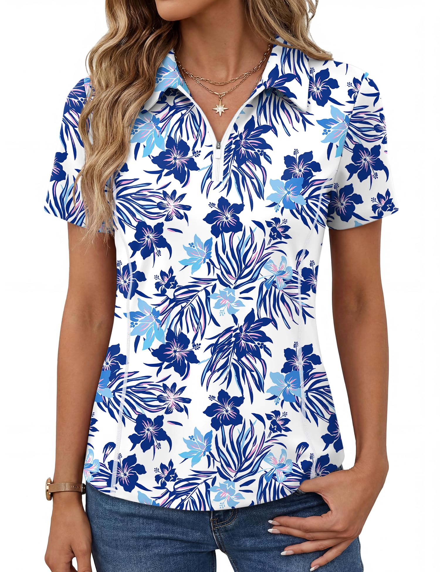 Short-Sleeve Athletic Polo Shirt