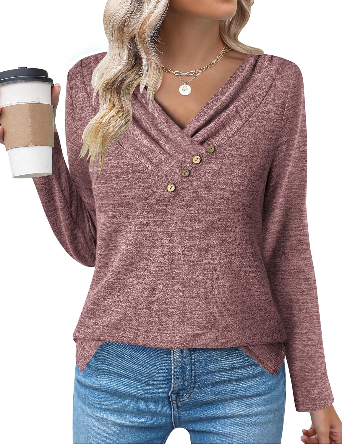 Casual Longline Top, Long-Sleeve Shirt