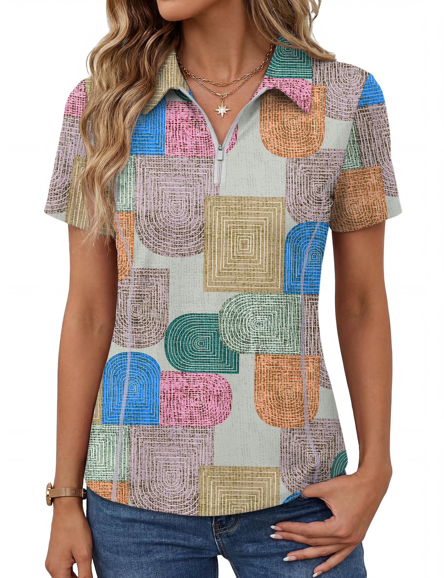 Short-Sleeve Athletic Polo Shirt