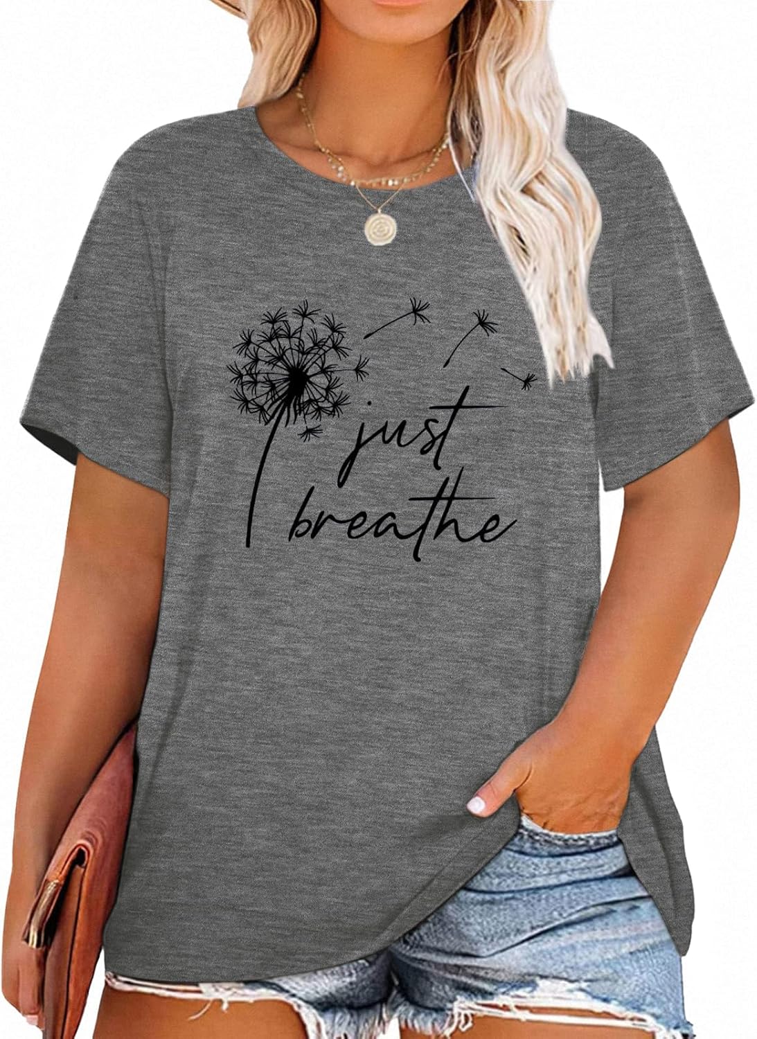 T-Shirt — Cute Dandelion-Print Top