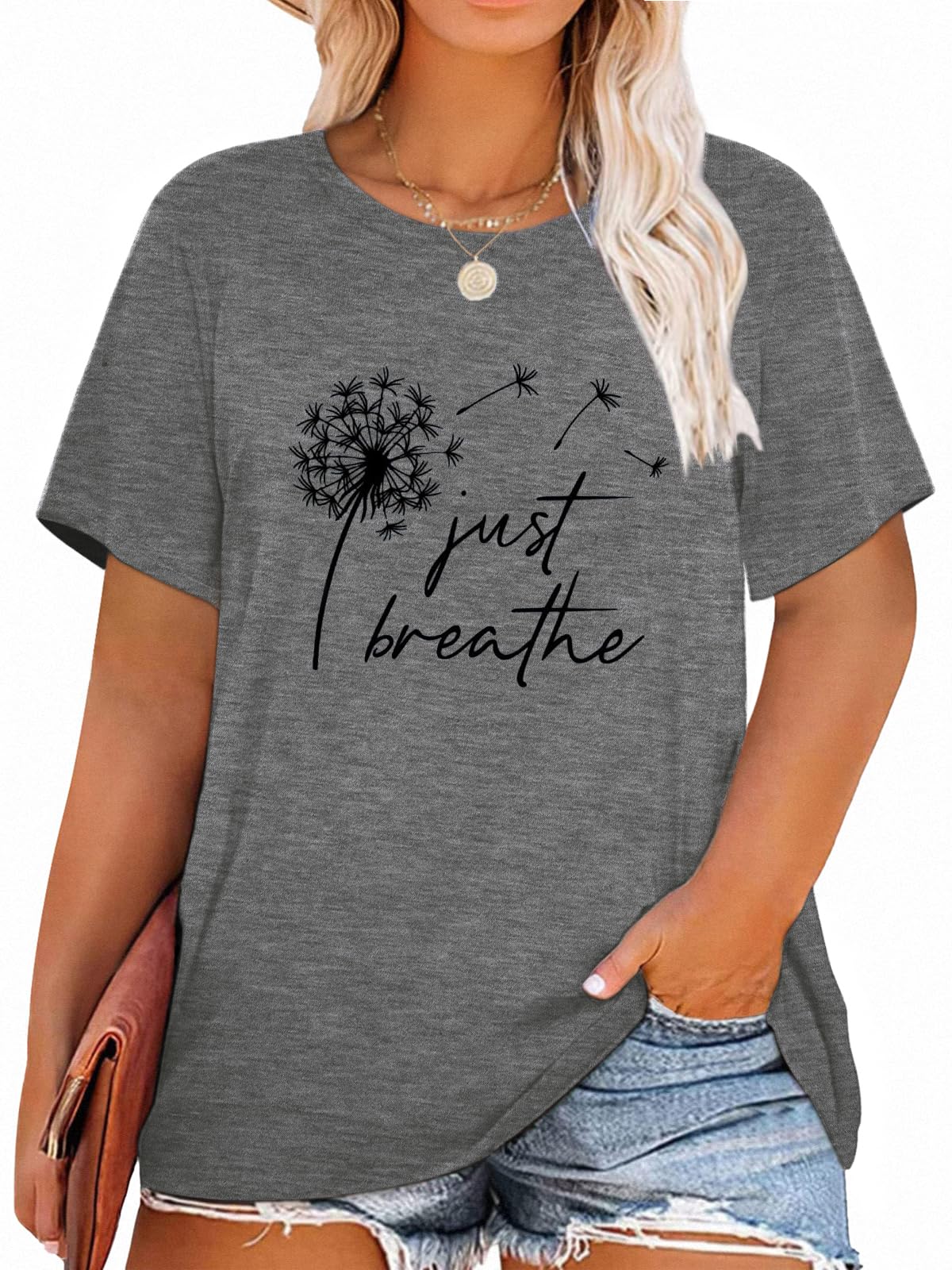 T-Shirt — Cute Dandelion-Print Top