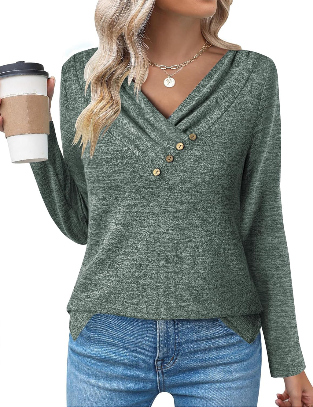 Casual Longline Top, Long-Sleeve Shirt