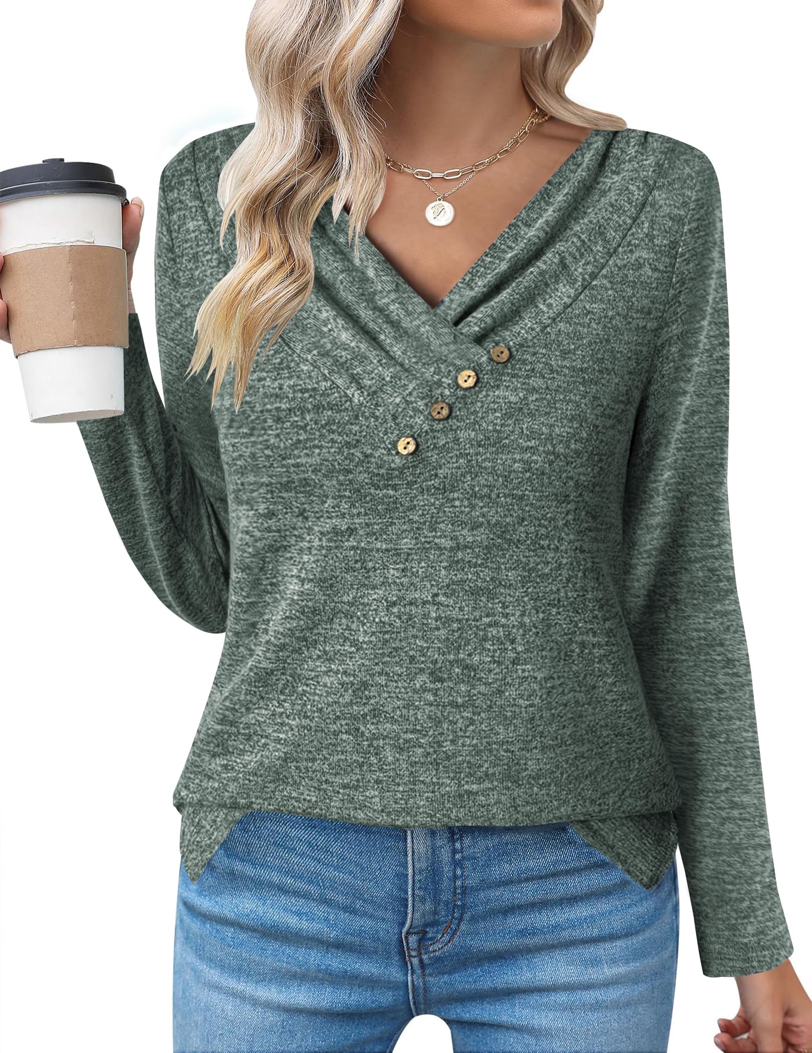 Casual Longline Top, Long-Sleeve Shirt