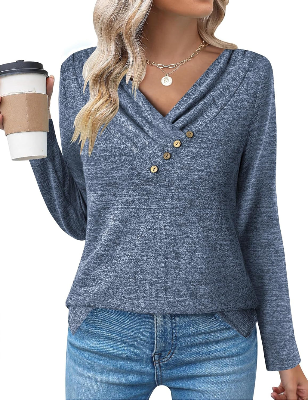 Casual Longline Top, Long-Sleeve Shirt