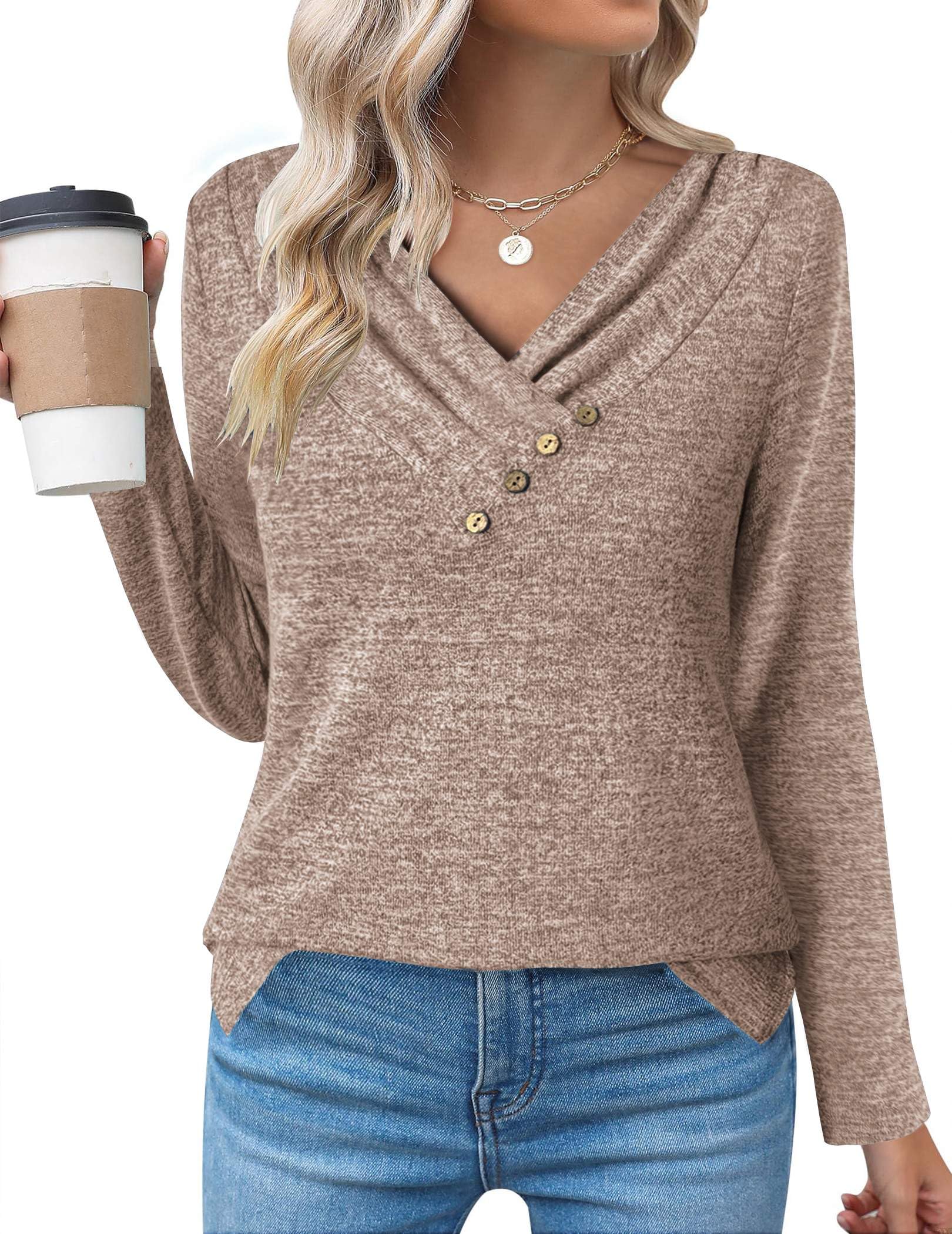 Casual Longline Top, Long-Sleeve Shirt