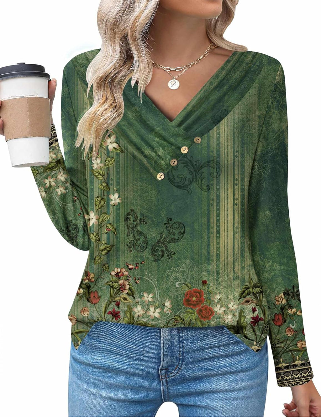Casual Longline Top, Long-Sleeve Shirt