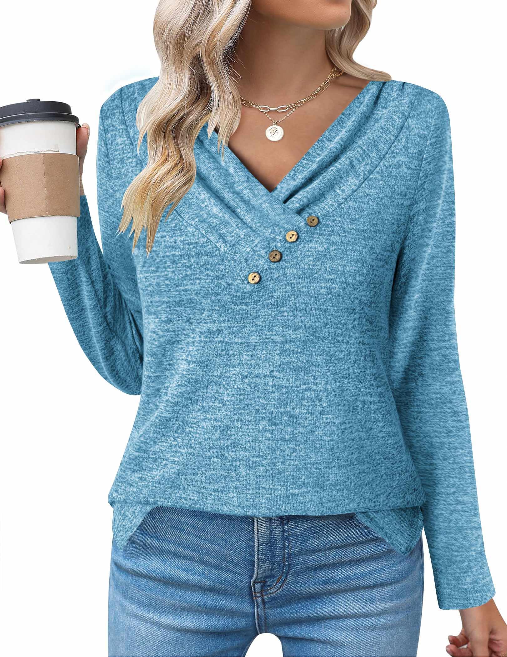 Casual Longline Top, Long-Sleeve Shirt