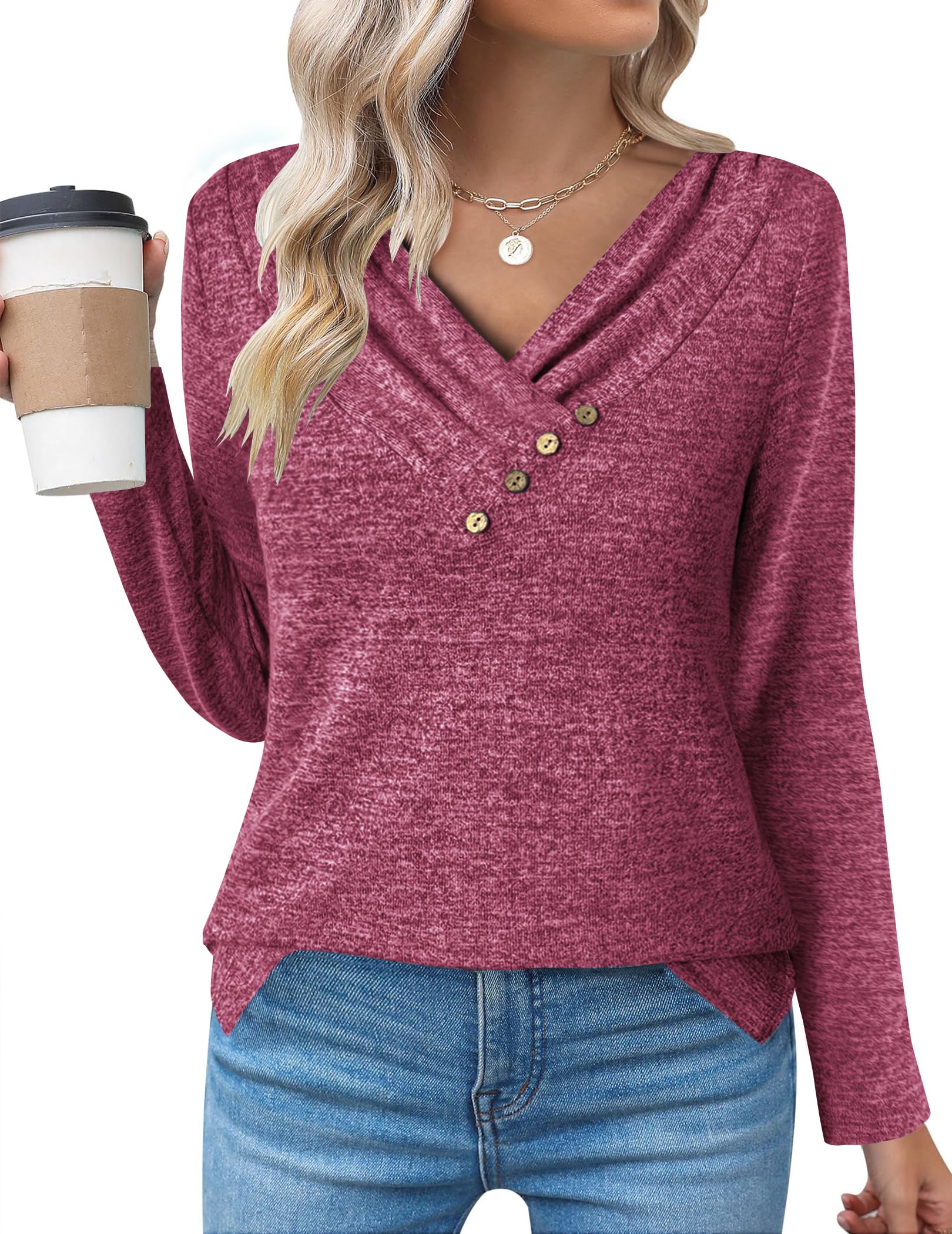 Casual Longline Top, Long-Sleeve Shirt