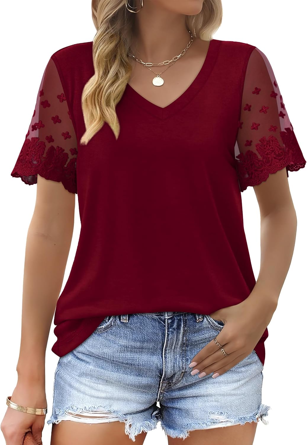 Casual V-Neck T-Shirt