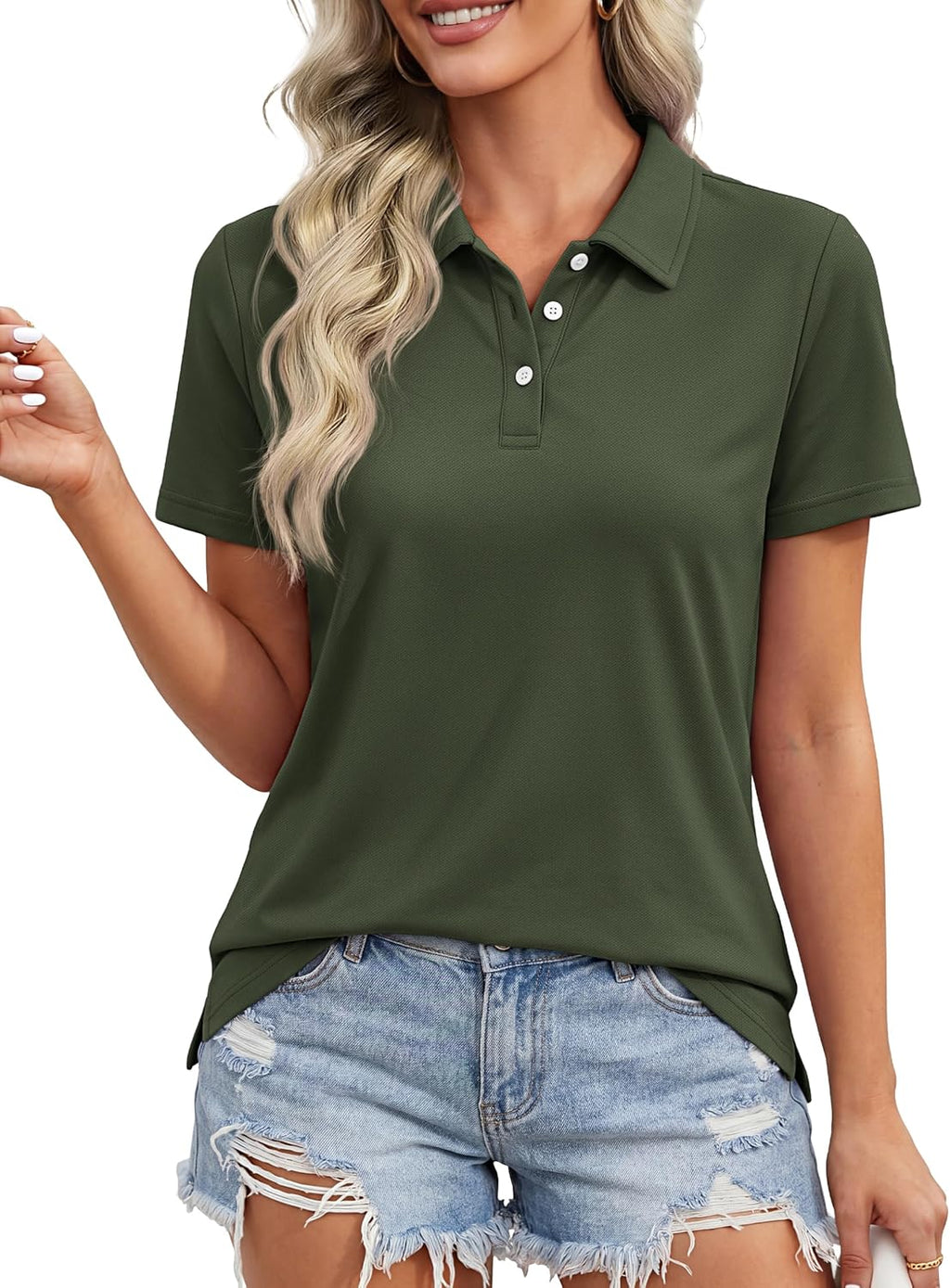 Polo Shirt — Pure Cotton Short-Sleeve Top