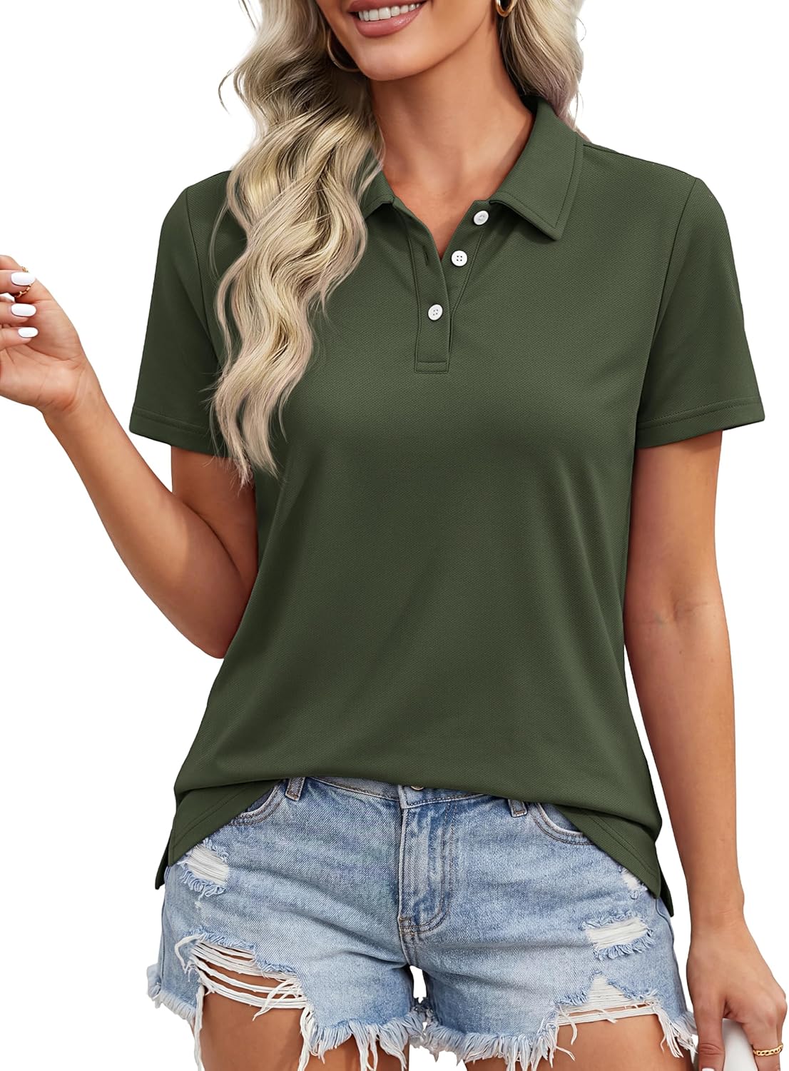 Polo Shirt — Pure Cotton Short-Sleeve Top