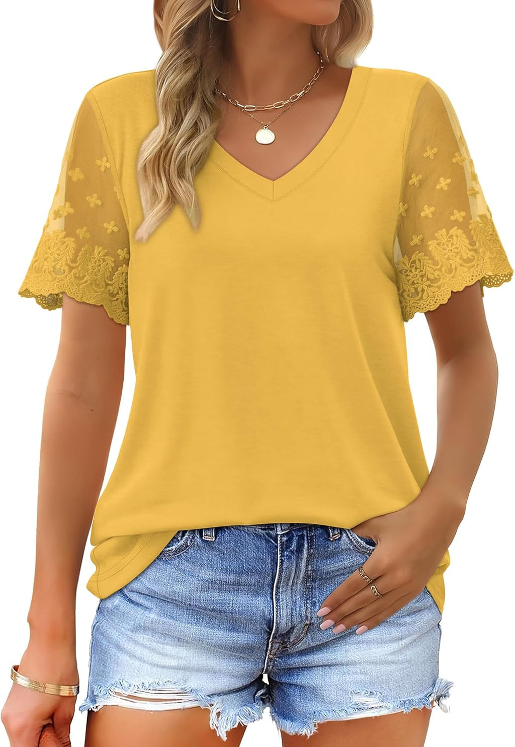 Casual V-Neck T-Shirt