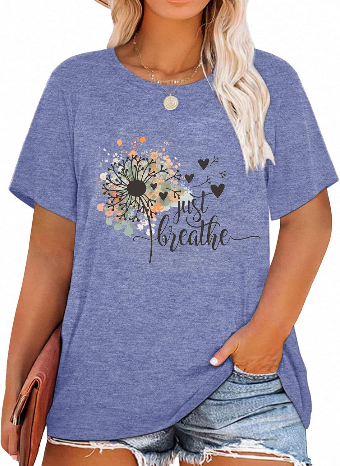 T-Shirt — Cute Dandelion-Print Top