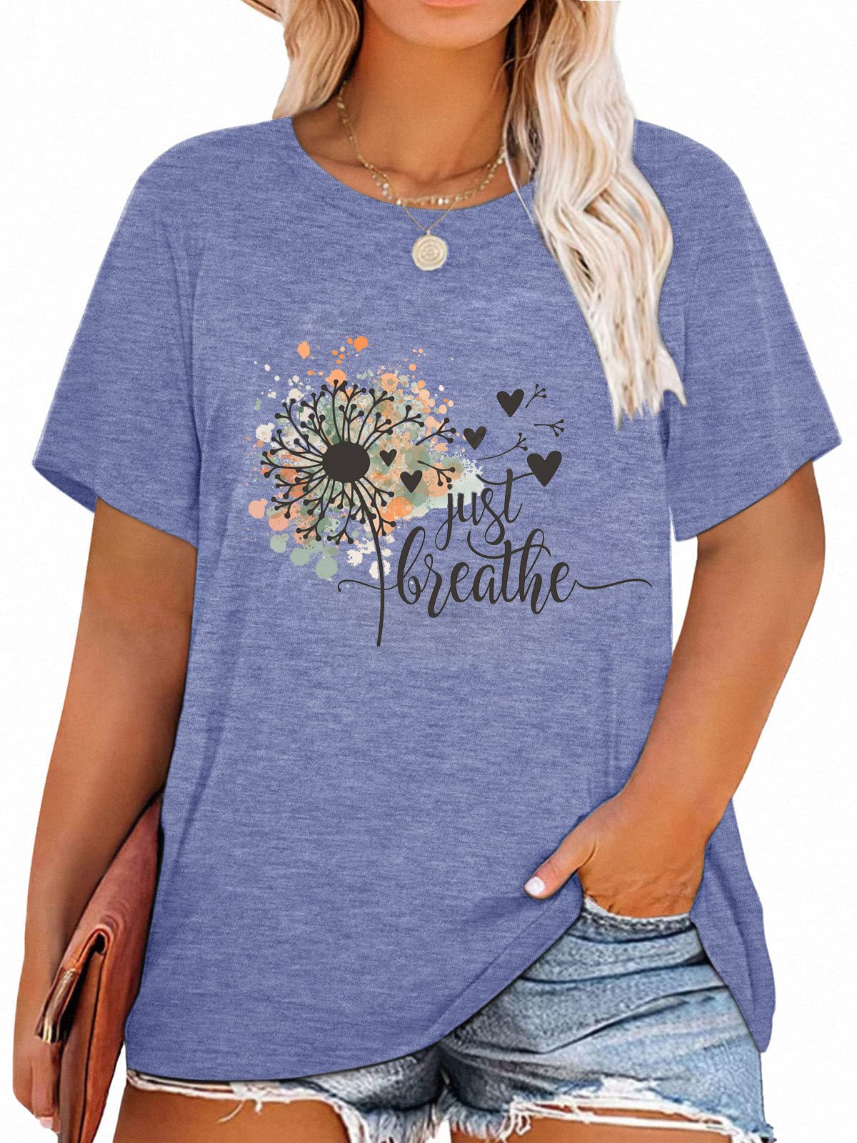 T-Shirt — Cute Dandelion-Print Top