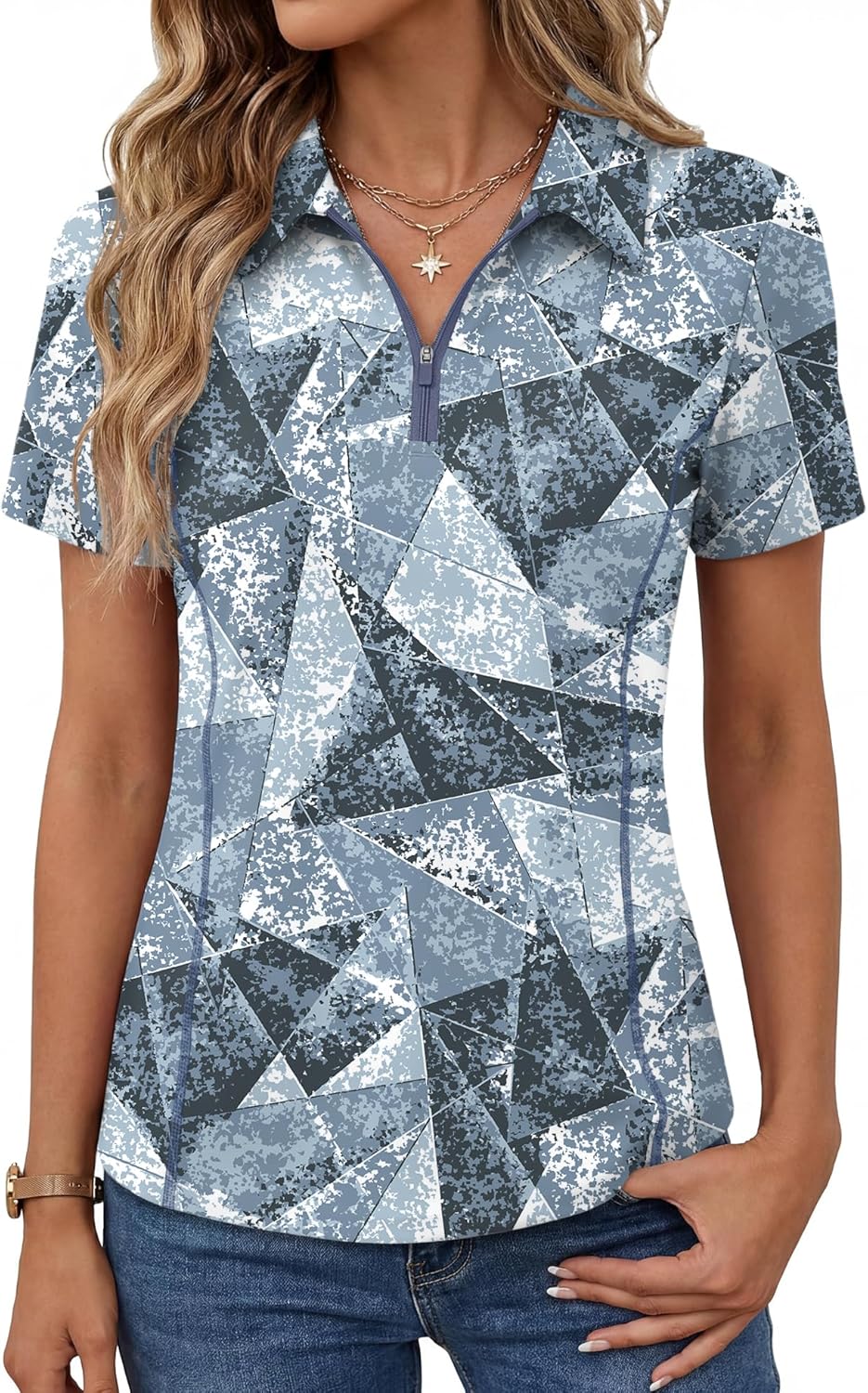 Short-Sleeve Athletic Polo Shirt