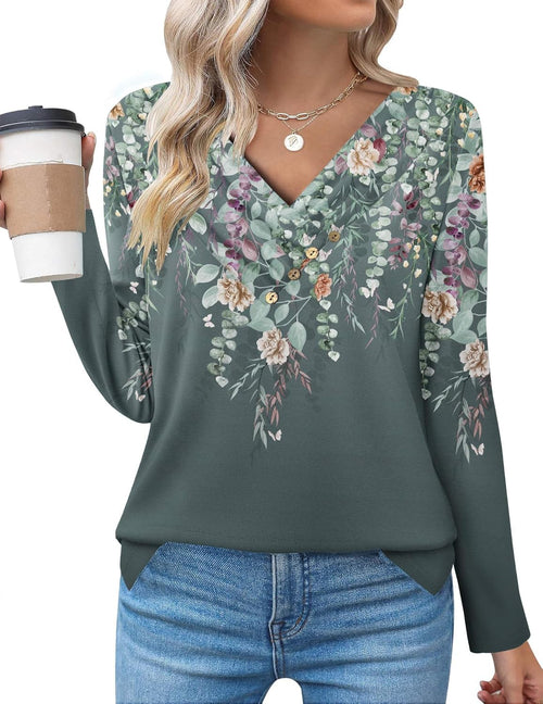 Casual Longline Top, Long-Sleeve Shirt