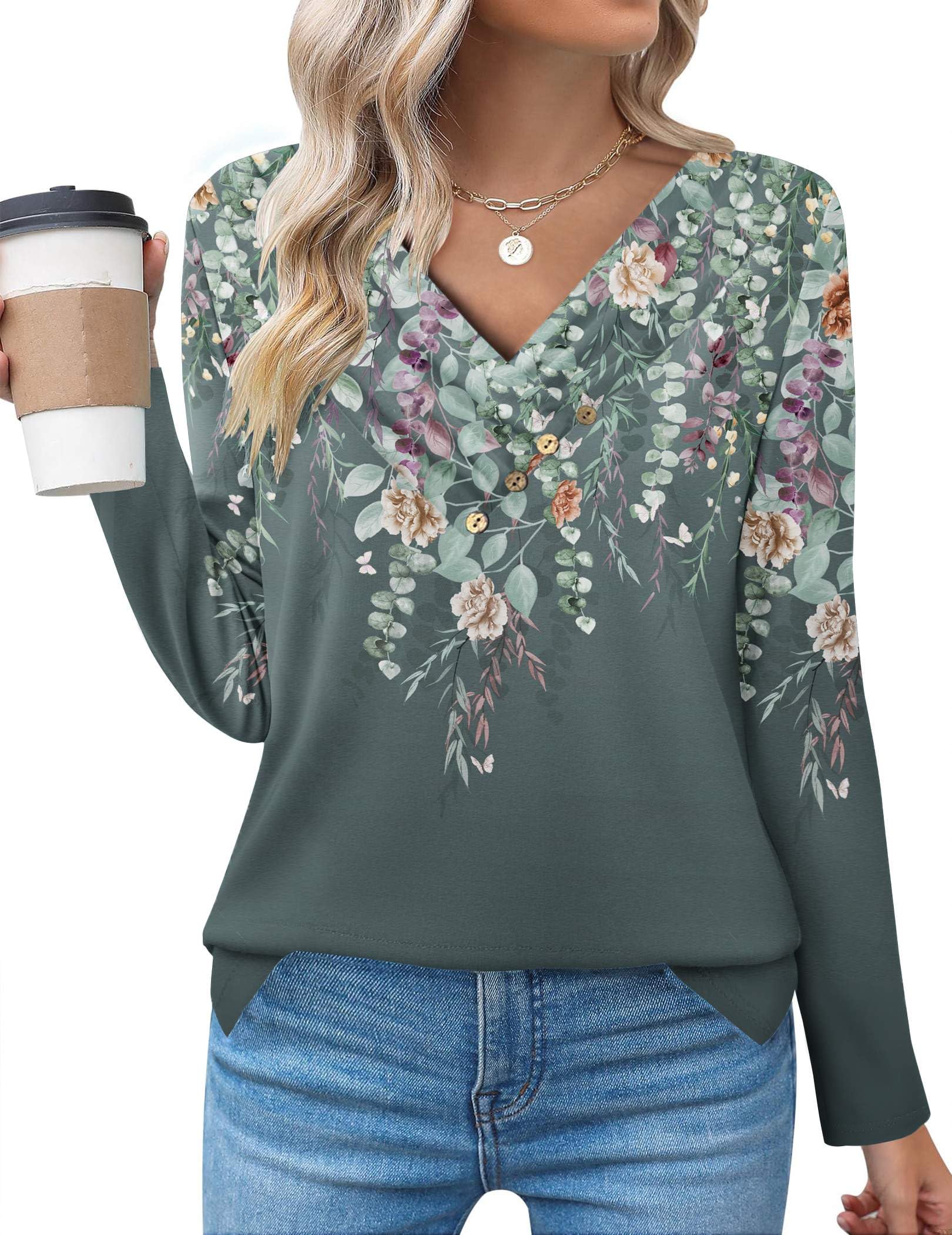 Casual Longline Top, Long-Sleeve Shirt