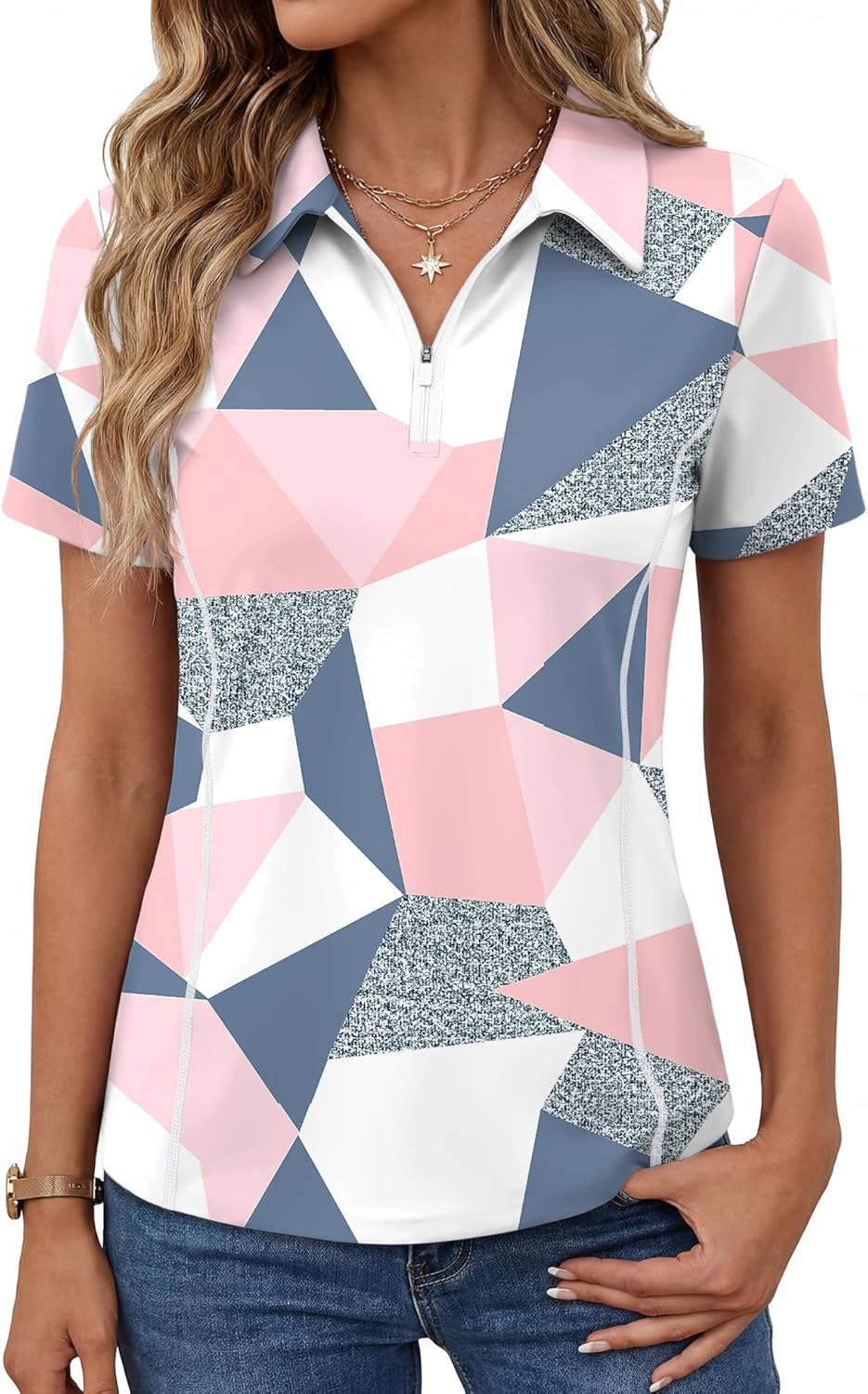 Short-Sleeve Athletic Polo Shirt