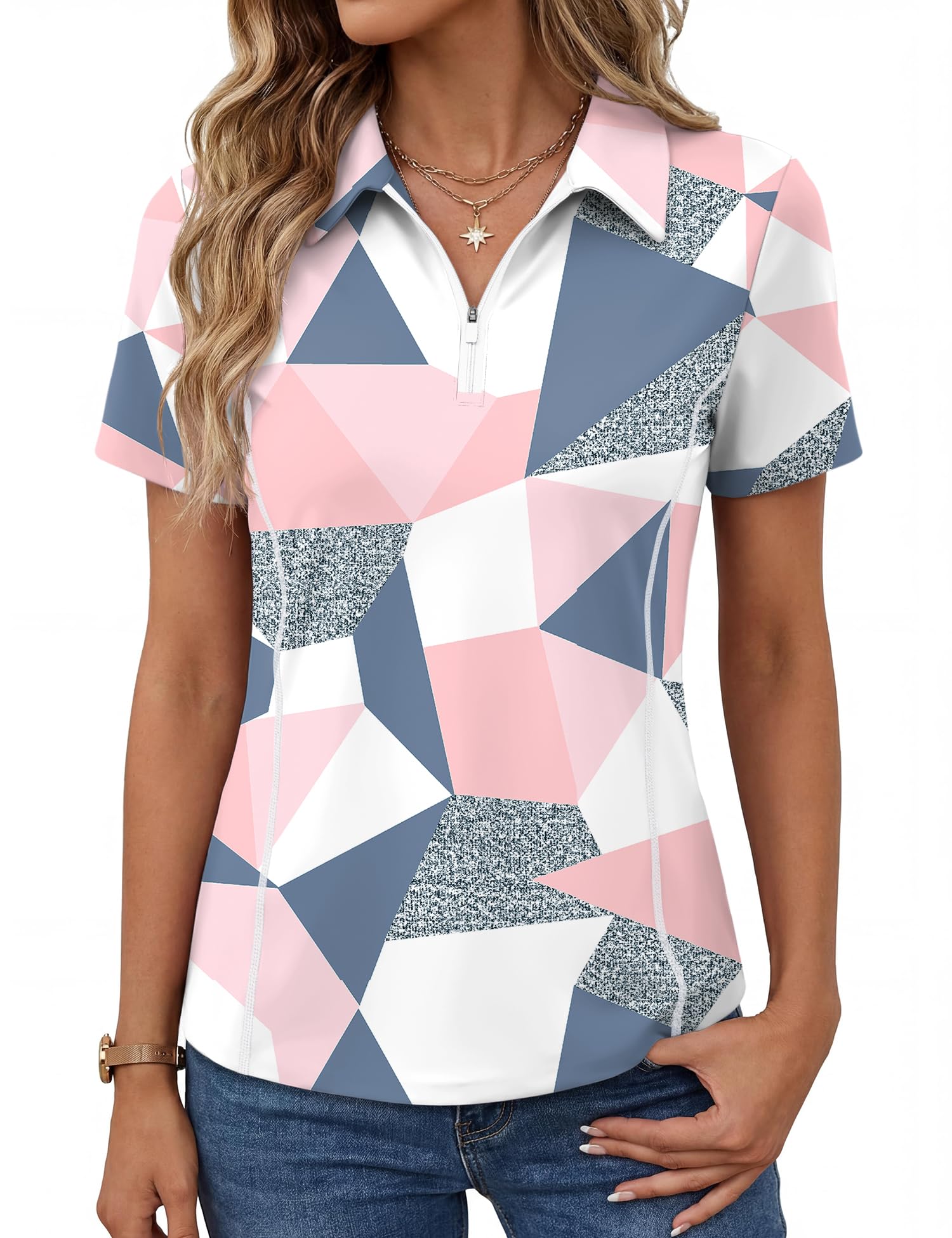 Short-Sleeve Athletic Polo Shirt
