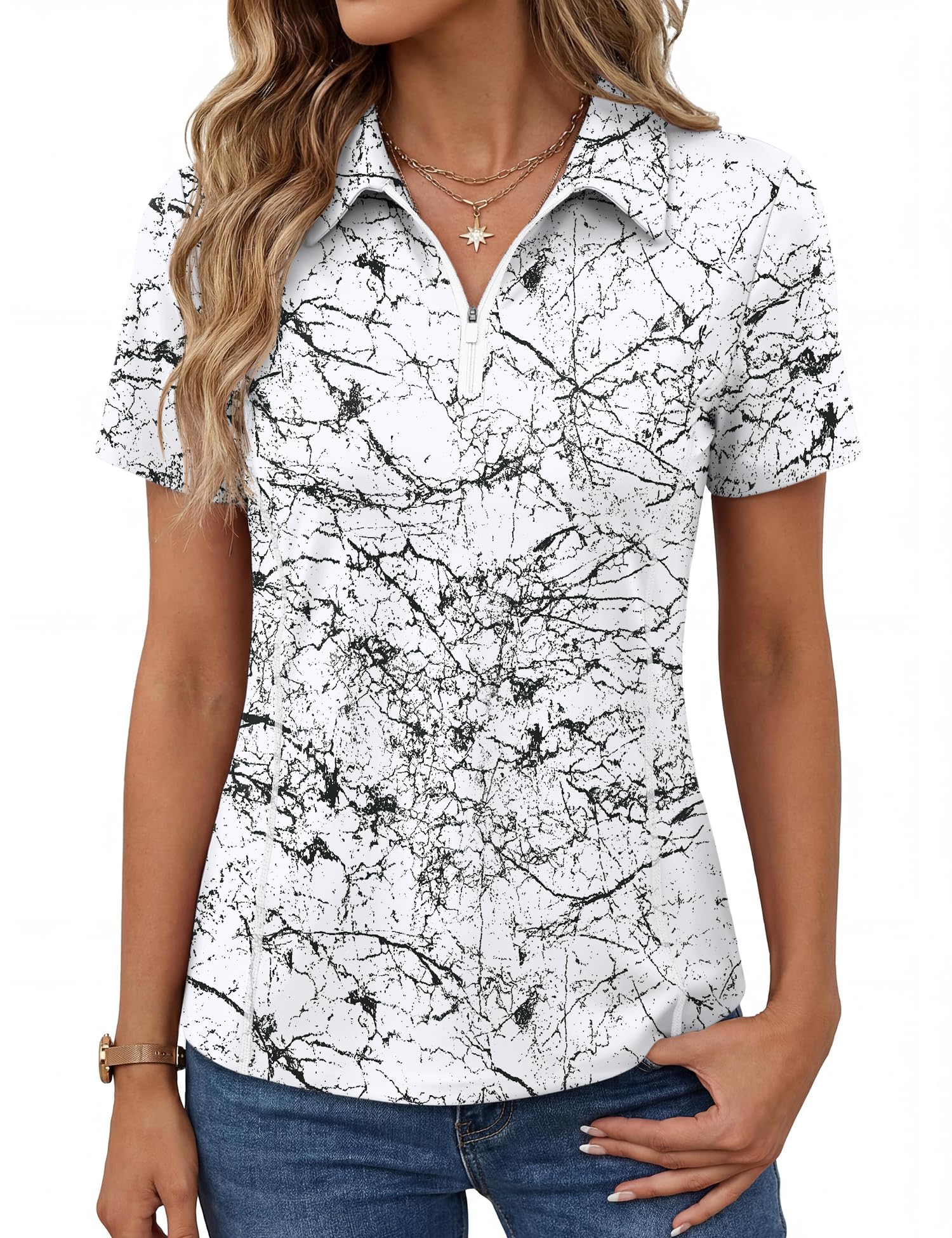 Short-Sleeve Athletic Polo Shirt